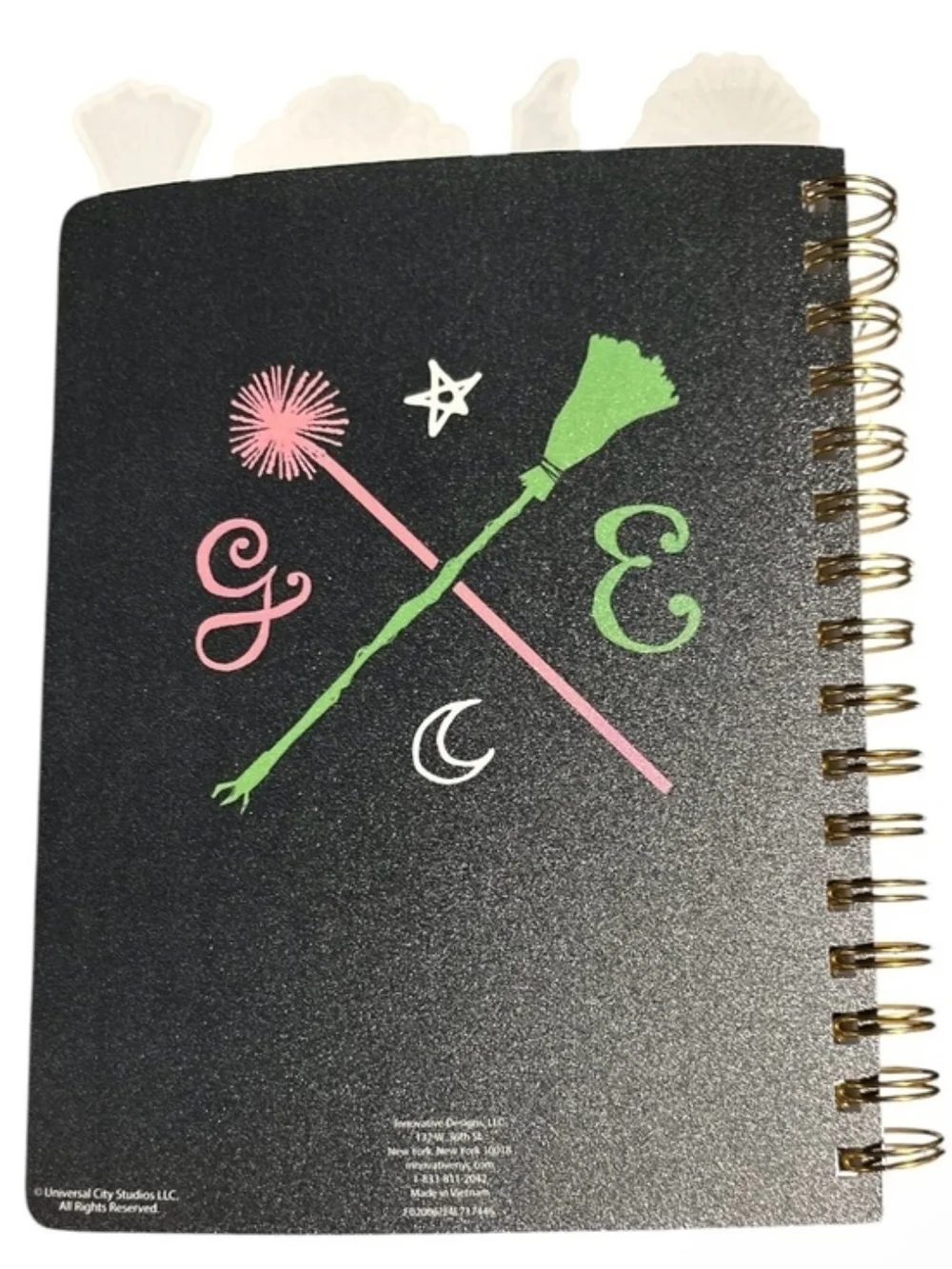 Wicked Together We're Unlimited Spiral Notebook - Pink & Green-NEW!